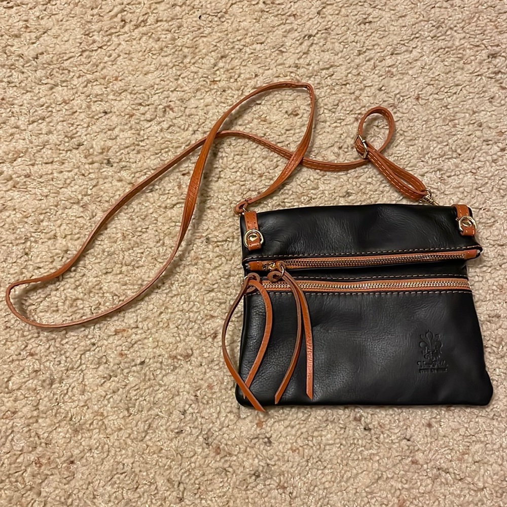 Italian leather crossbody